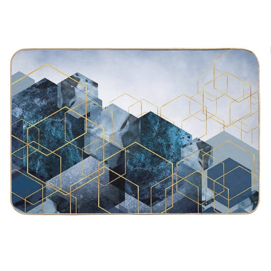 Geometric Compilation Bath Mat