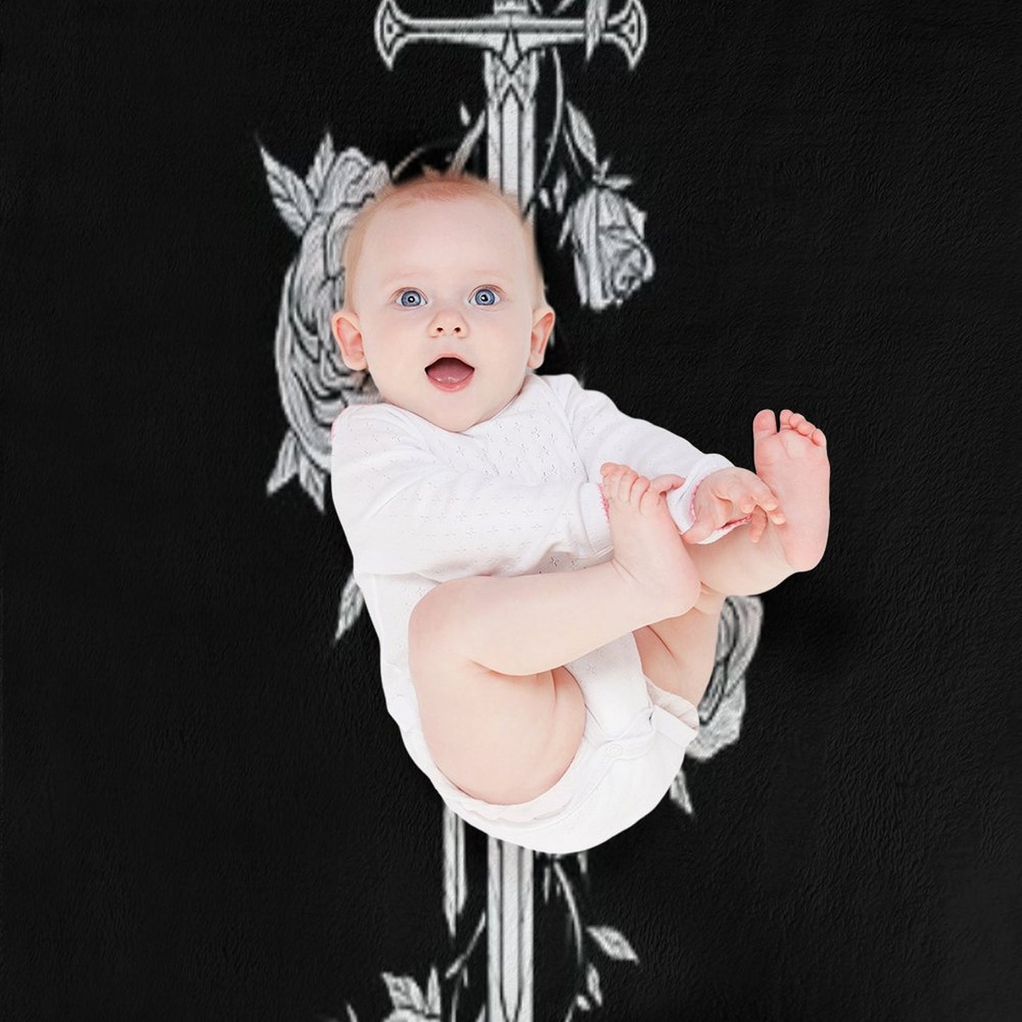 Roses of The Broken Sword Throw Blanket