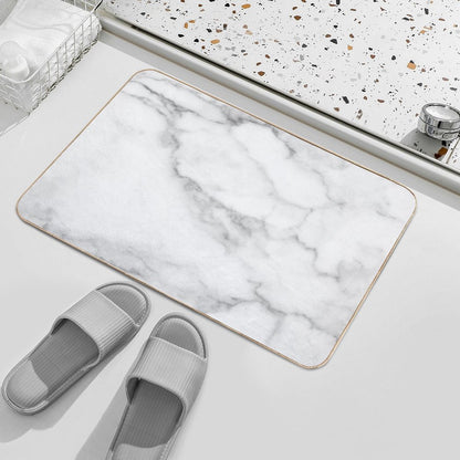 White Marble Bath Mat