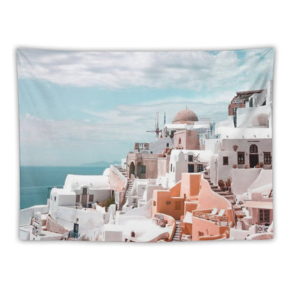 Santorini Oia Greece Tapestry