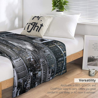 Angelic Rune NYC City-Scape Throw Blanket