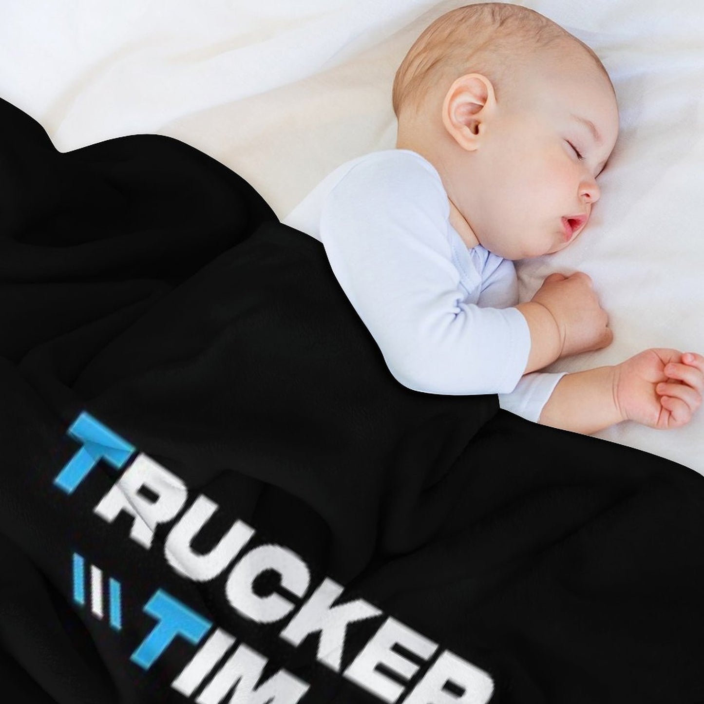 Trucker Tim Merch Trucker Tim Logo Throw Blanket
