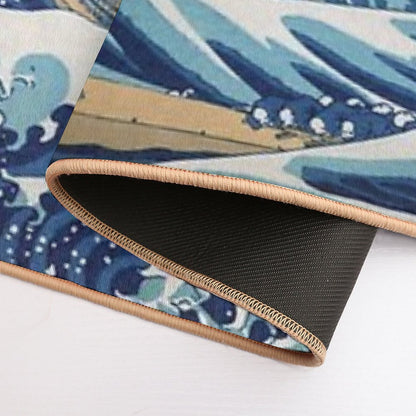 Under The Wave Off Kanagawa - The Great Wave - Katsushika Hokusai Bath Mat