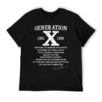 Proud Gen X 1965 to 1980 Vintage Generation X T-Shirt