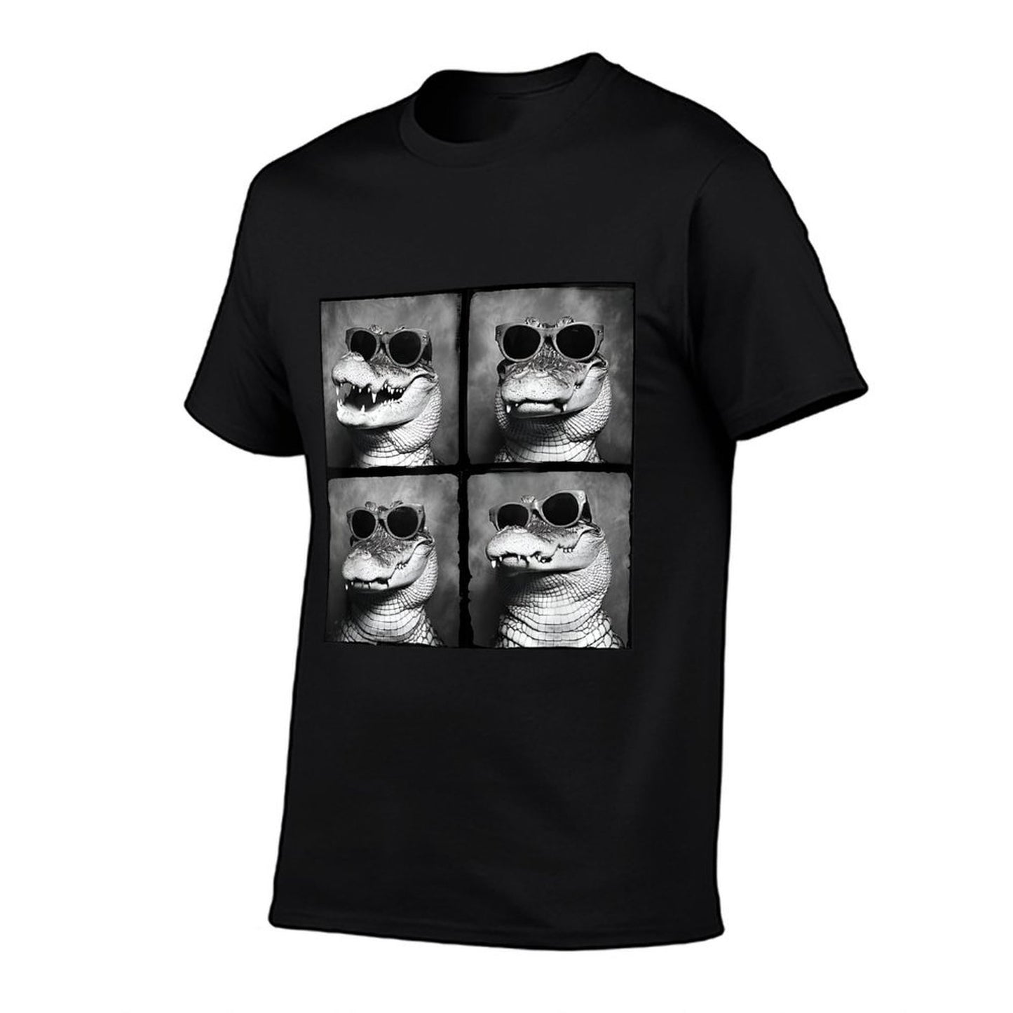 Funny Crocodile In Sunglasses Quirky Alligator Funny Gator T-Shirt