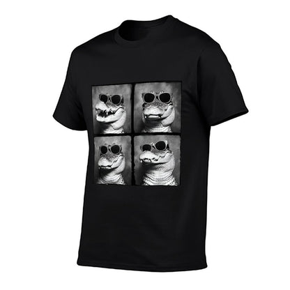 Funny Crocodile In Sunglasses Quirky Alligator Funny Gator T-Shirt