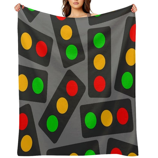 Large Traffic Light Pattern (Large & Full Version) Throw Blanket
