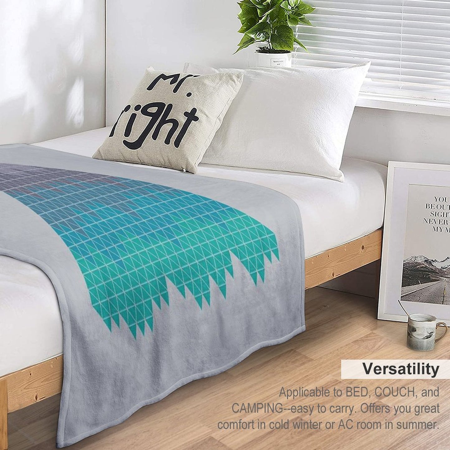 Many Mountains Throw Blanket