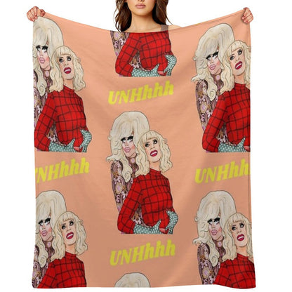 Trixie And Katya Throw Blanket