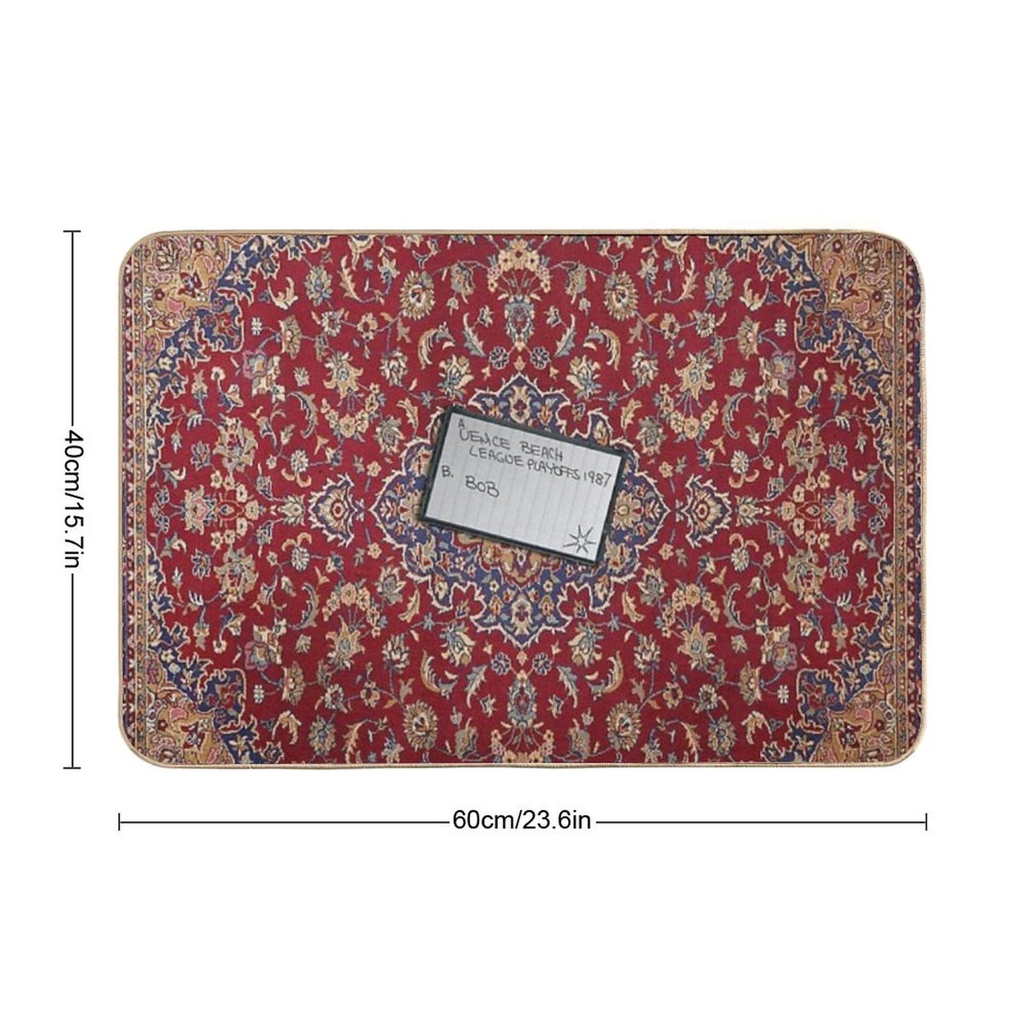 Lebowski's Tape Bowling Playoffs Bath Mat