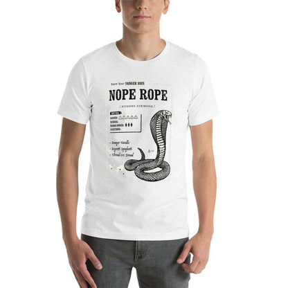 Nope Rope Print - Funny Snake  Easy-care T-Shirt