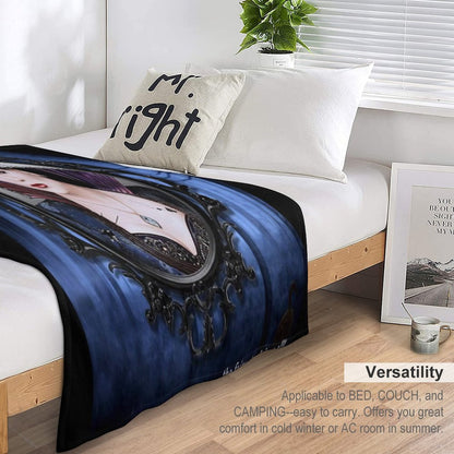 The Evil Queen Poster Throw Blanket