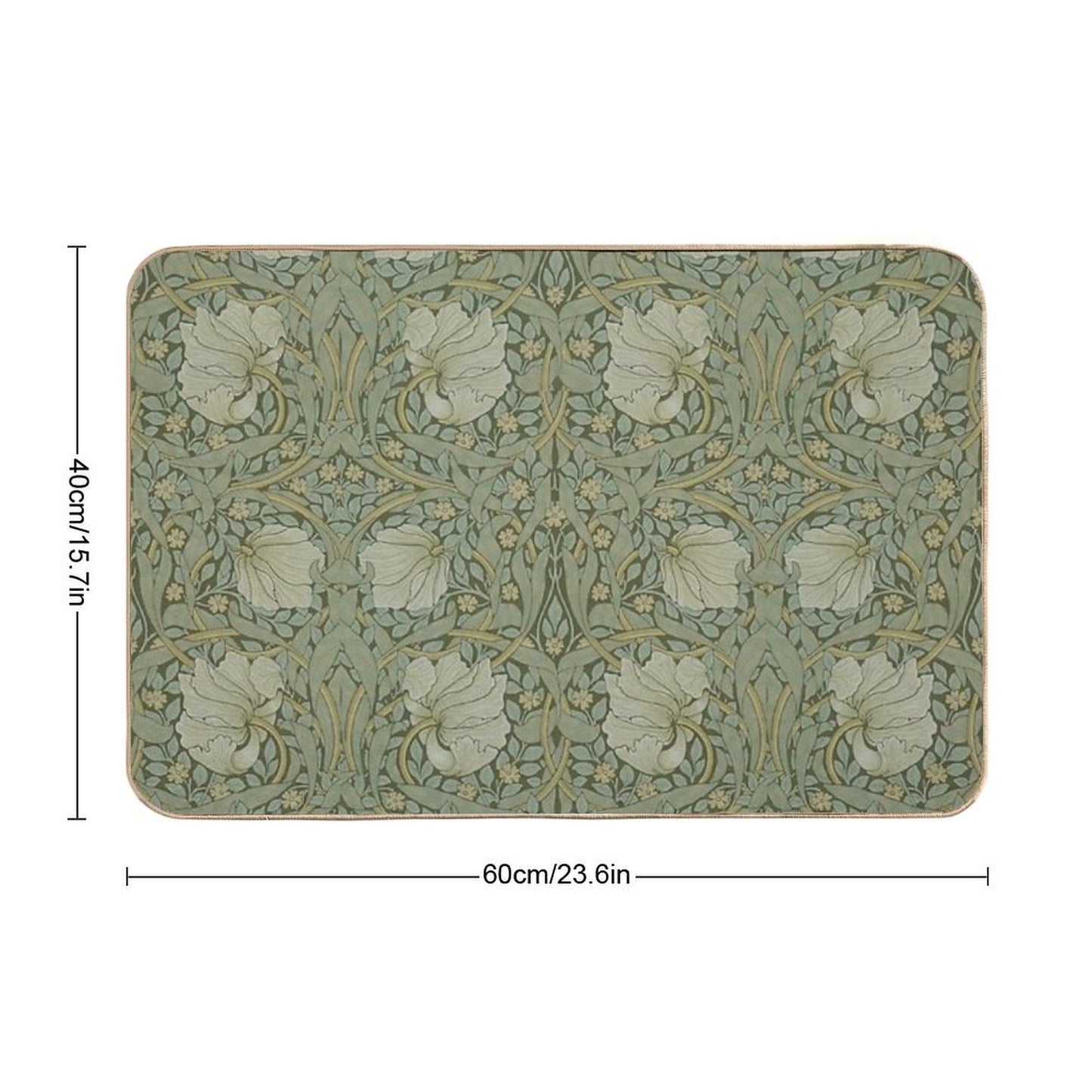 Pimpernel by William Morris, 1876 Bath Mat