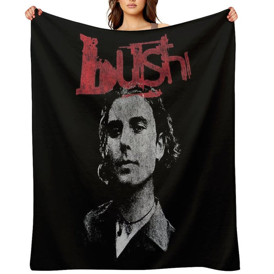 Guitar And Albums Band Throw Blanket