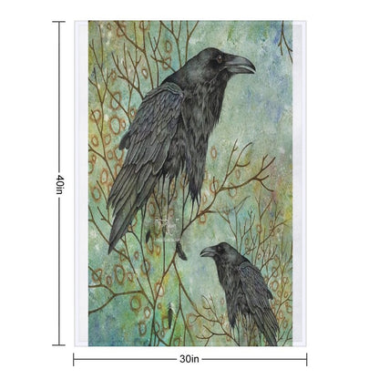 The Raven Nevermore (The Vanishing Series) Throw Blanket