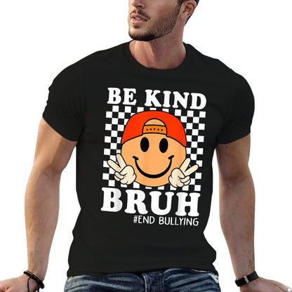 Bruh Be Kind Unity Day Orange Boy Kid Anti Bullying Kindness  Slim-fit Cut T-Shirt