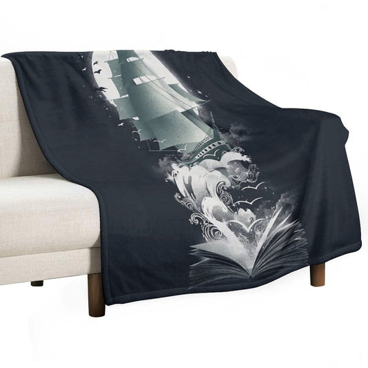 Book of Adventures Throw Blanket