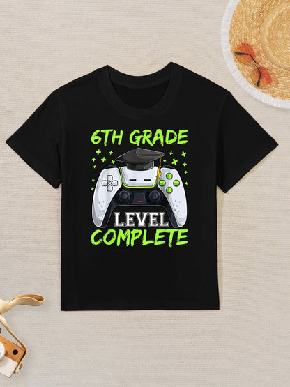 Graduation 6th Grade Level Completes, Graduate Boy Kids T-Shirt