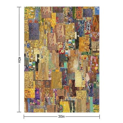 Gustav Klimt Throw Blanket