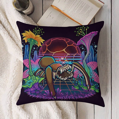 Believe In Steeve Linen Throw Pillow Cover