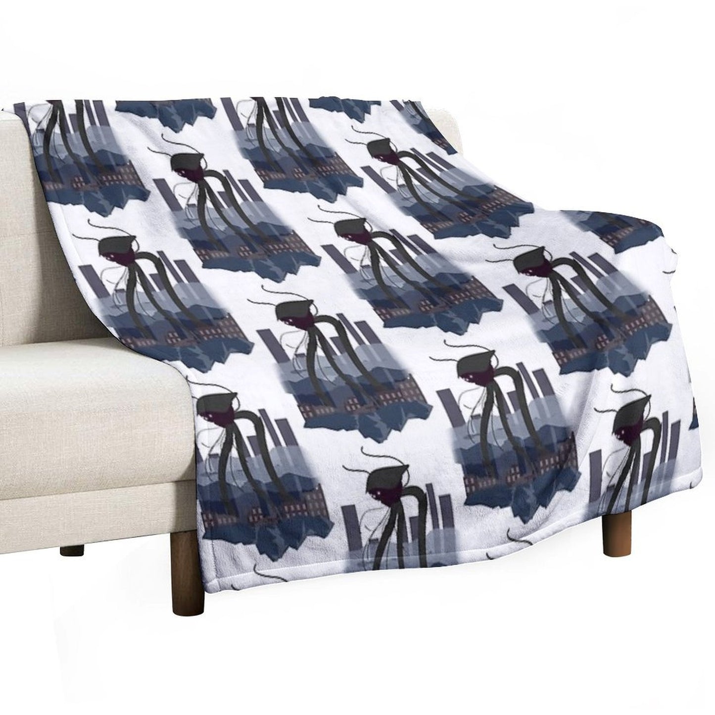 War of The Worlds Martian Tripod Throw Blanket
