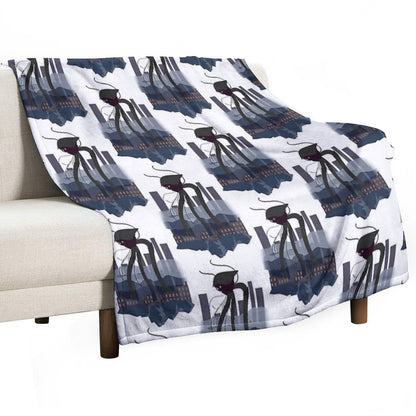 War of The Worlds Martian Tripod Throw Blanket