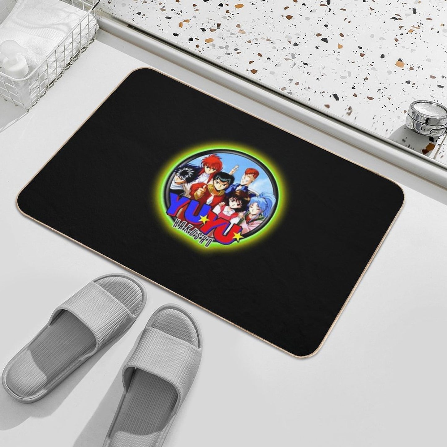Characters Funny Hakusho Manga Logo Bath Mat