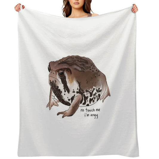 Sand Rain Frog Throw Blanket