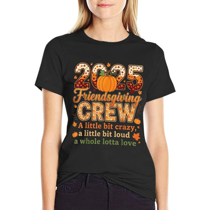 Squad Turkey Friends Thanksgiving 2025 Friendsgiving Crew  Eco-friendly Material T-Shirt