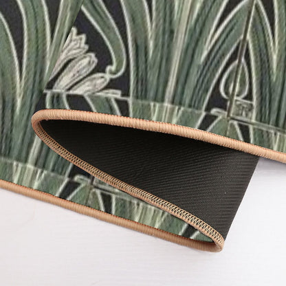 Art Nouveau Botanical Bath Mat