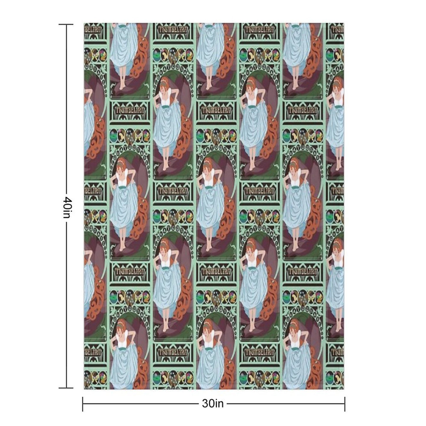 Thumbelina Nouveau - Thumbelina Throw Blanket