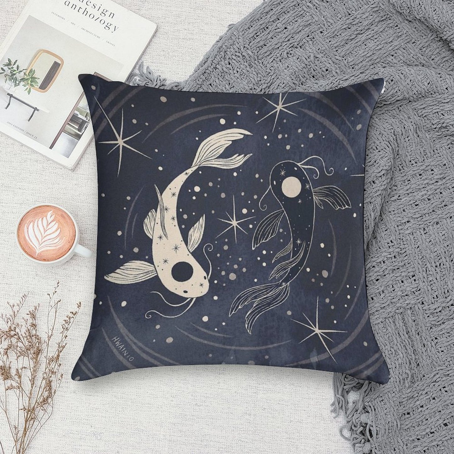 Tui And La Soft Skin-Friendly Throw Pillow