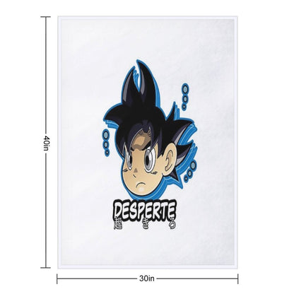 Chibi Ultra Instinct Goku Throw Blanket