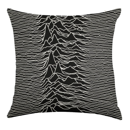 Unknown Pleasures [J01] Linen Throw Pillow Cover
