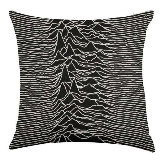 Unknown Pleasures [J01] Linen Throw Pillow Cover