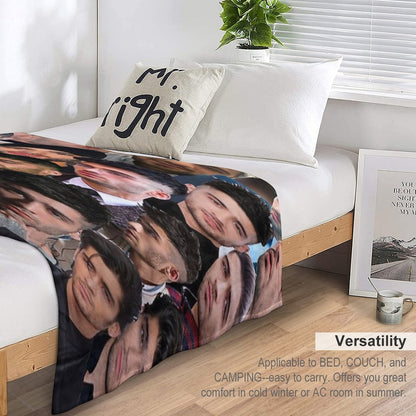 ZaynMalik Photo Collage Throw Blanket
