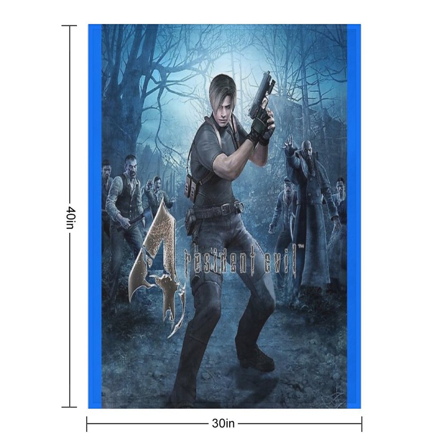 Resident Evil 4 Leon Throw Blanket