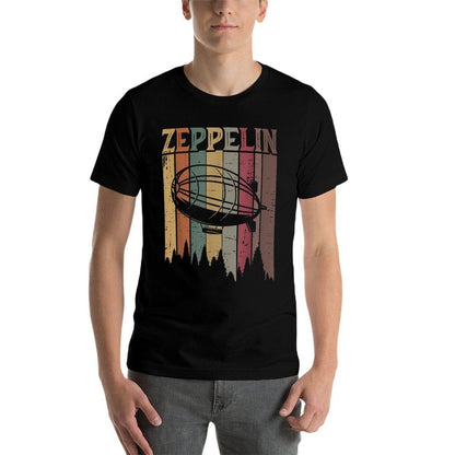 Retro Zeppelin 70s 80s Dirigible Airship Zepelin Zepplin  Breathable T-Shirt