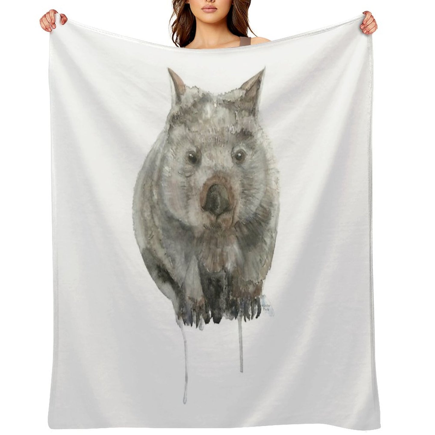 Common Wombat Throw Blanket