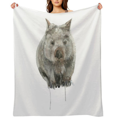 Common Wombat Throw Blanket