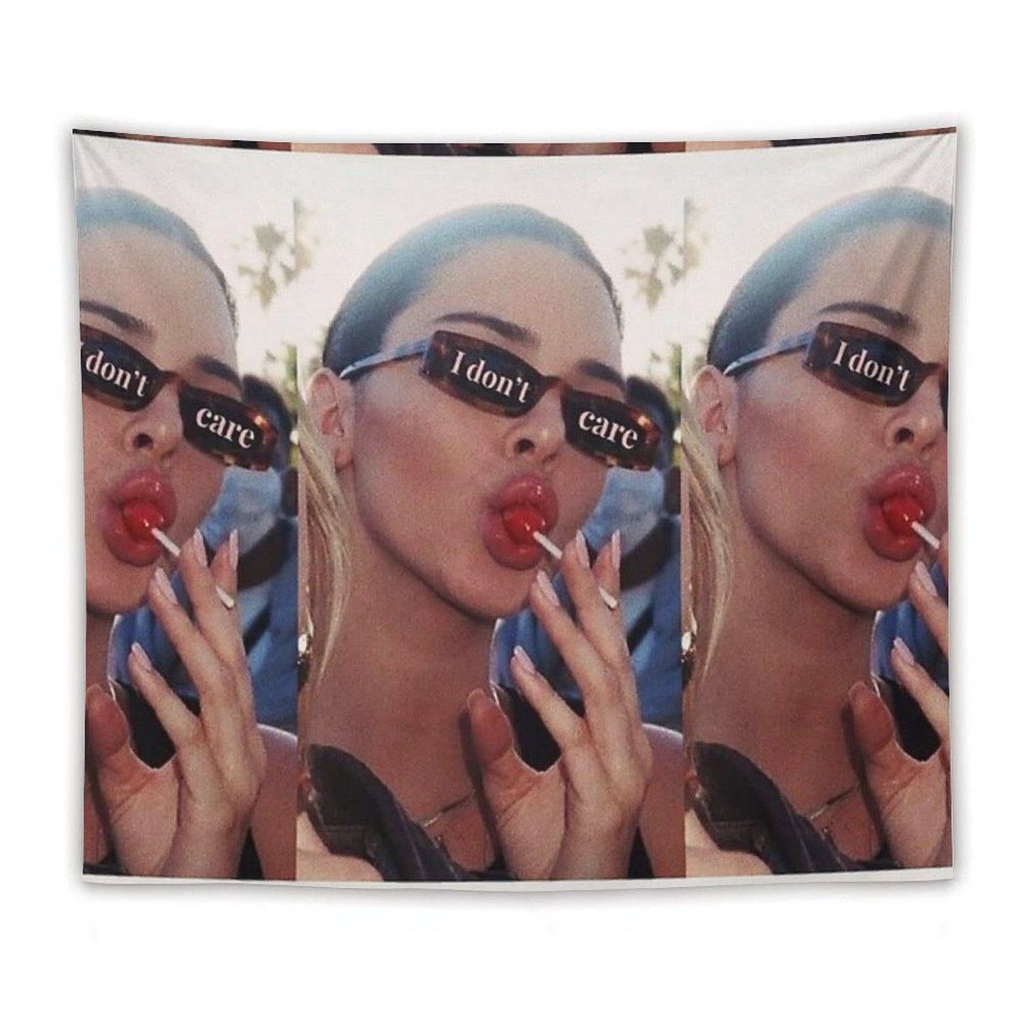 Vogue I Dont Care Lollipop Aesthetic Tapestry