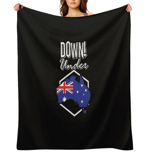 Down Under! Throw Blanket