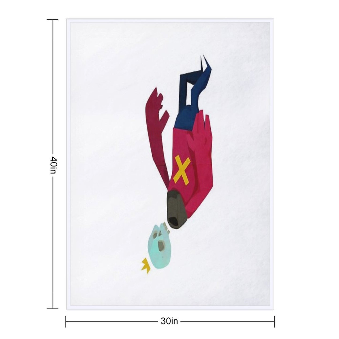 TheUpsideDownKingJr Throw Blanket