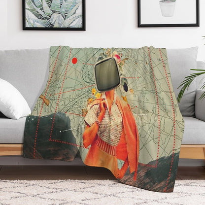 Antarctic Broadcast Throw Blanket