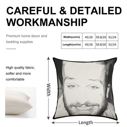 Always Sunny in Philidelphia Charlie Dating Picture Linen Throw Pillow Cover