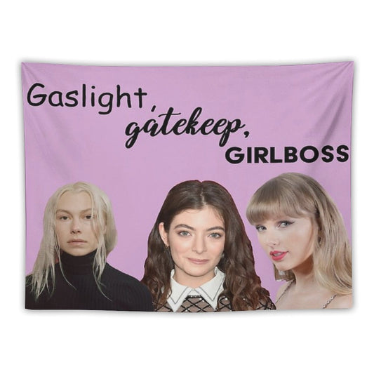Gaslight Gatekeep Girl Boss Tapestry