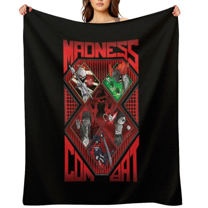 Madness Combat ALL 6 MAIN CHARACTERS ART Throw Blanket