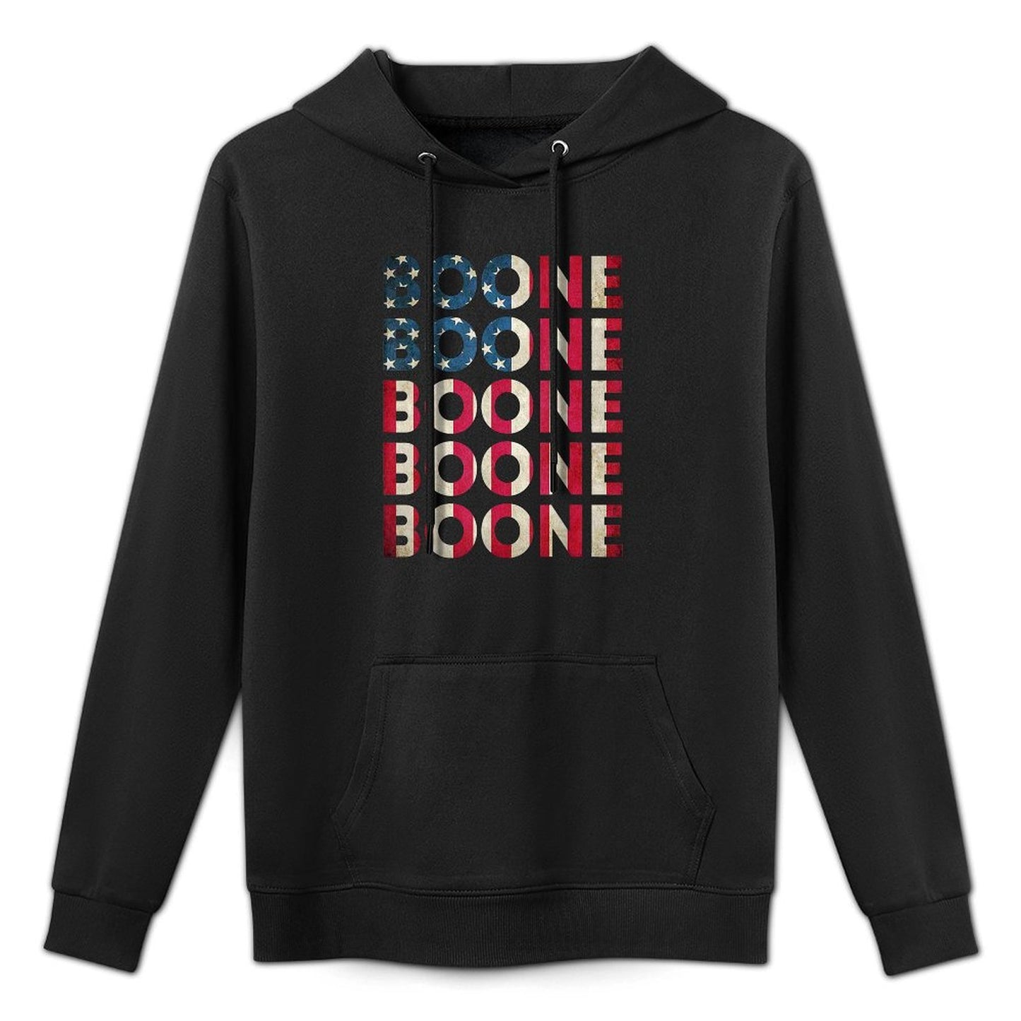 Boone Personalized Name Vintage Retro US Woman Man Adjustable Hood Hoodie