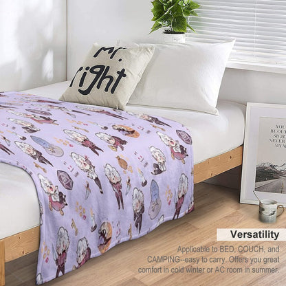 Vampire Blueberry Throw Blanket