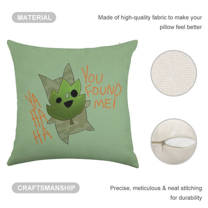 You Found Him! Linen Throw Pillow Cover